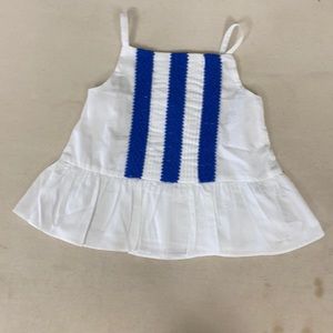 Janie and Jack ruffle bottom strap Top